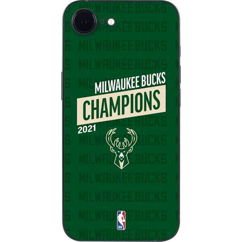 NBA Milwaukee Bucks 2021 Champions iPhone 16e Skin